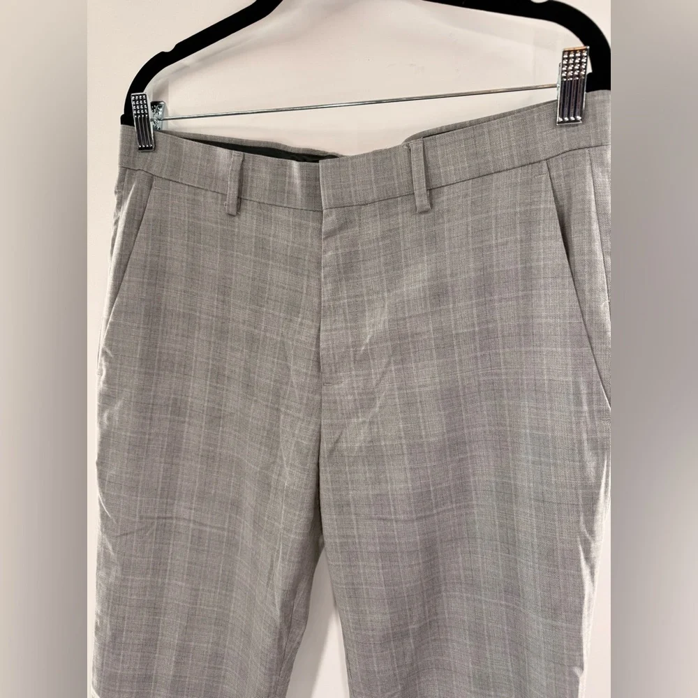 EUC Kenneth Cole Reaction Stretch Plaid Dress Pants - Picture 4 of 8